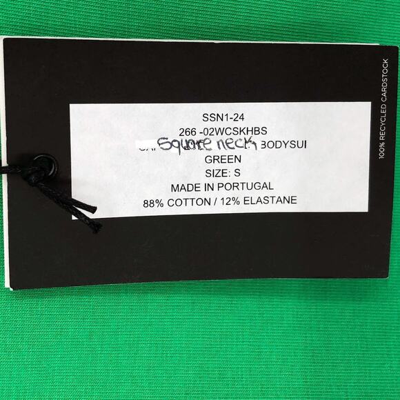 NWT RE/DONE x Pamela Anderson Stretch Organic Cotton-Jersey Bodysuit - Picture 6 of 10